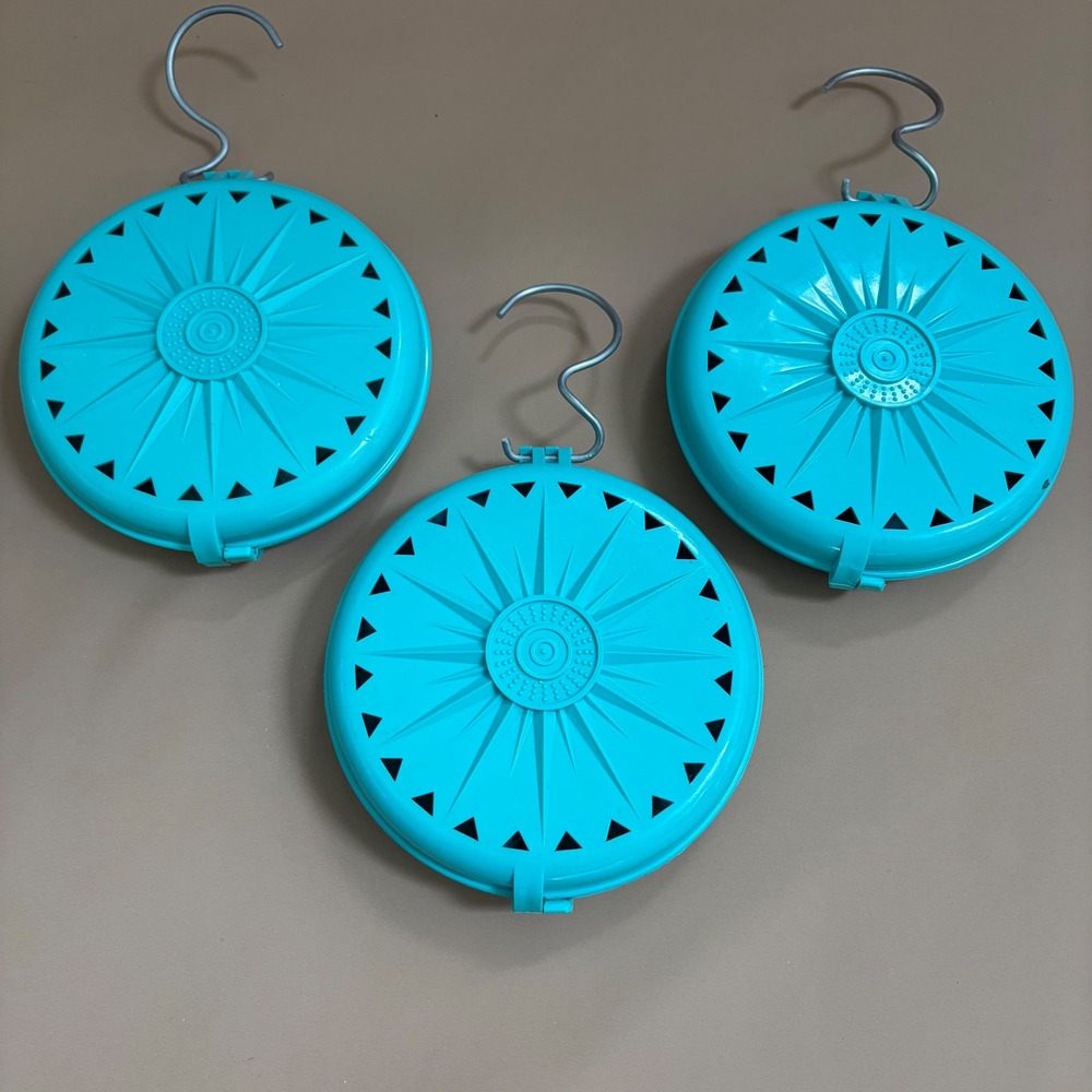 Set of 3 Vintage Fuller Brush Co Closet Deodorizer Hanging Holder Moth Ball Hook